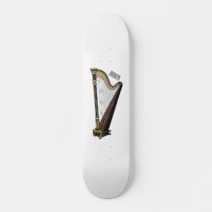Skateboard Ilustracion Harp personalizado