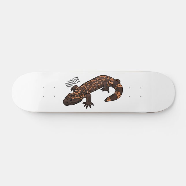 Skateboard Ilustracion monstruo personalizado Gila (Horz)