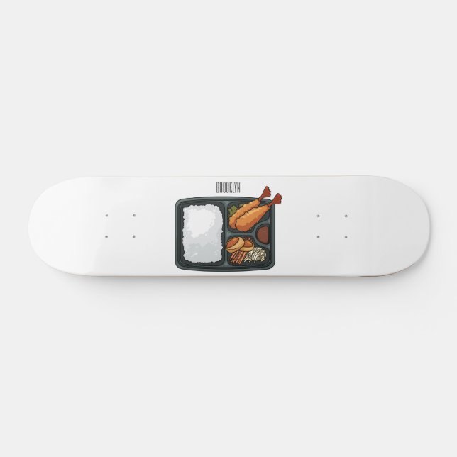 Skateboard Ilustracion personalizado Bento (Horz)