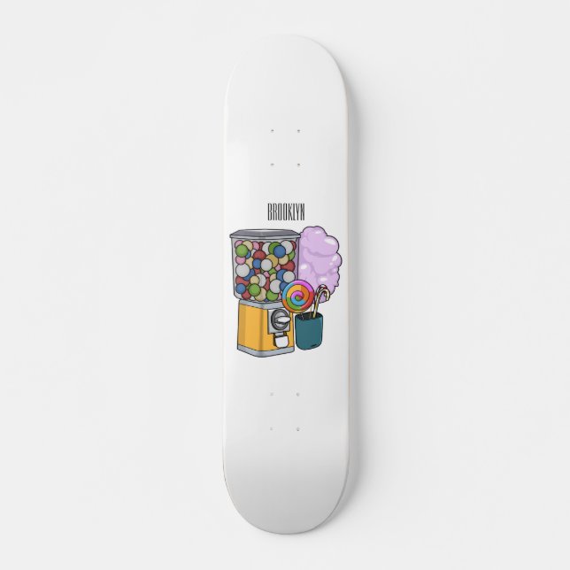 Skateboard Ilustracion personalizado Candy (Anverso )