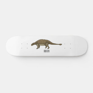 Skateboard Ilustracion personalizado de Ankylosaurus