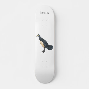 Skateboard Ilustracion personalizado de aves de Maleo