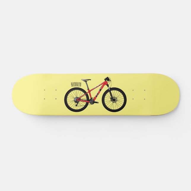 Skateboard Ilustracion personalizado de bicicletas (Horz)