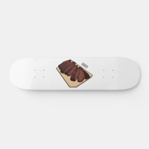 Skateboard Ilustracion personalizado de brisket de carne