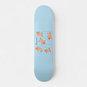 Skateboard Ilustracion personalizado de cacahuetes de puenteo