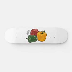 Skateboard Ilustracion personalizado de Capsicum