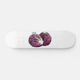 Skateboard Ilustracion personalizado de col roja