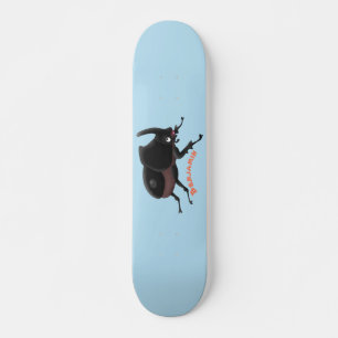 Skateboard Ilustracion personalizado de escarabajo rinoceront