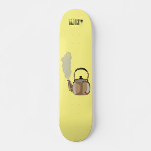 Skateboard Ilustracion personalizado de estopa o hervidor de