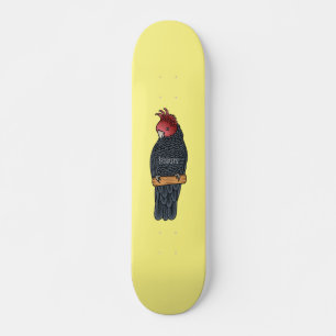 Skateboard Ilustracion personalizado de gallos pandilleros