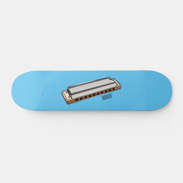 Skateboard Ilustracion personalizado de Harmonica (Horz)