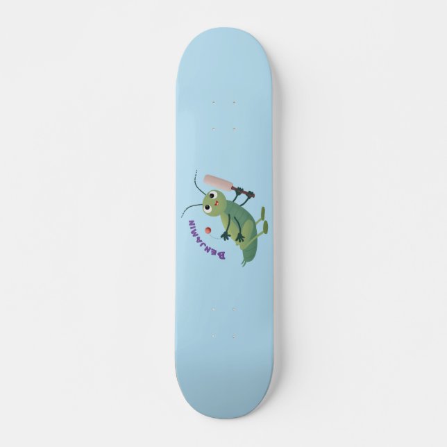 Skateboard Ilustracion personalizado de insectos de cricket v (Anverso )