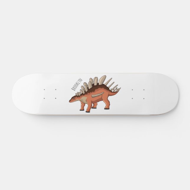 Skateboard Ilustracion personalizado de Kentrosaurus (Horz)