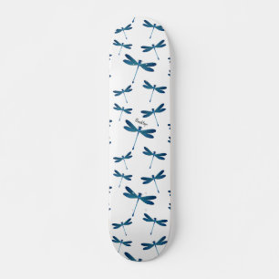 Skateboard Ilustracion personalizado de la libélula