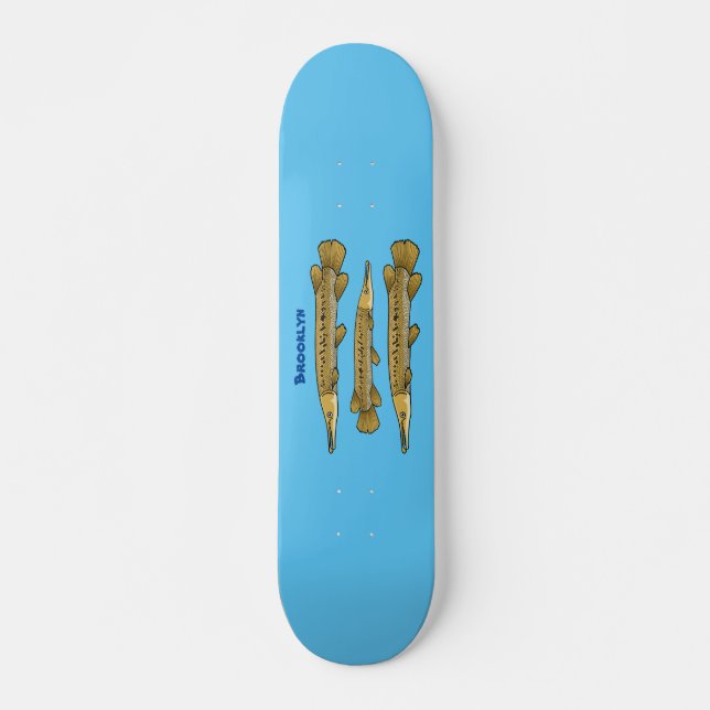 Skateboard Ilustracion personalizado de lagarto (Anverso )