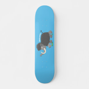 Skateboard Ilustracion personalizado de mamut torpe
