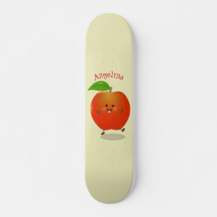 Skateboard Ilustracion personalizado de manzana bailando a la
