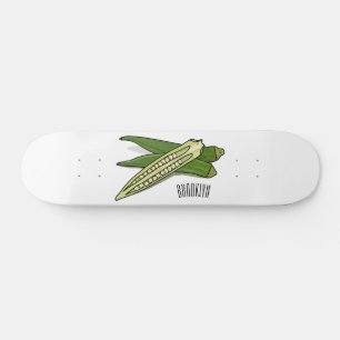 Skateboard Ilustracion personalizado de Okra