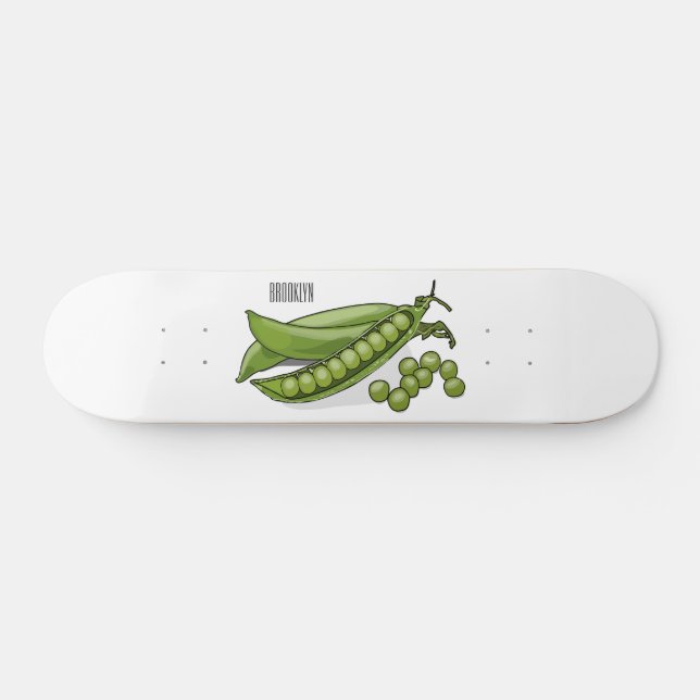 Skateboard Ilustracion personalizado de Pea (Horz)