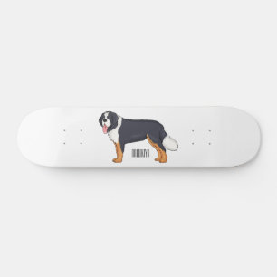 Skateboard Ilustracion personalizado de perro de montaña de B