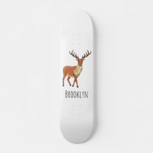 Skateboard Ilustracion personalizado de renos