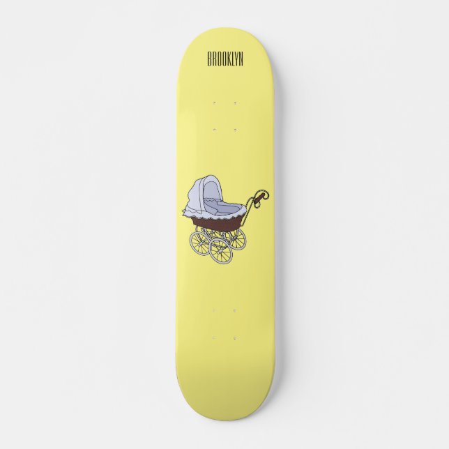 Skateboard Ilustracion personalizado de Stroller (Anverso )