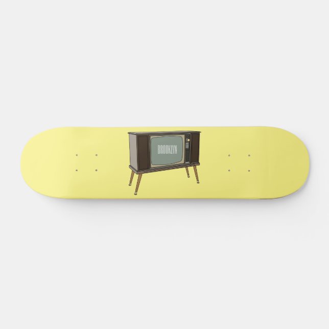 Skateboard Ilustracion personalizado de televisión (Horz)