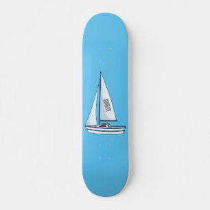 Skateboard Ilustracion personalizado de velero