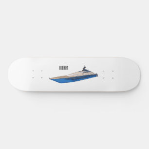 Skateboard Ilustracion personalizado de yates