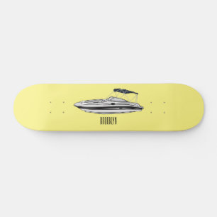 Skateboard Ilustracion personalizado en motocicleta