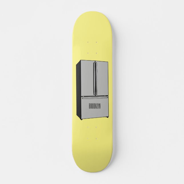 Skateboard Ilustracion personalizado frigorífico de puerta fr (Anverso )