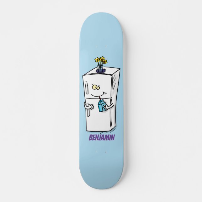 Skateboard Ilustracion personalizado frigorífico divertido (Anverso )