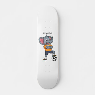 Skateboard Ilustracion personalizado futbolista elefante