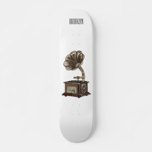 Skateboard Ilustracion personalizado girable