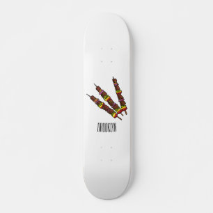 Skateboard Ilustracion personalizado kebab o kabob