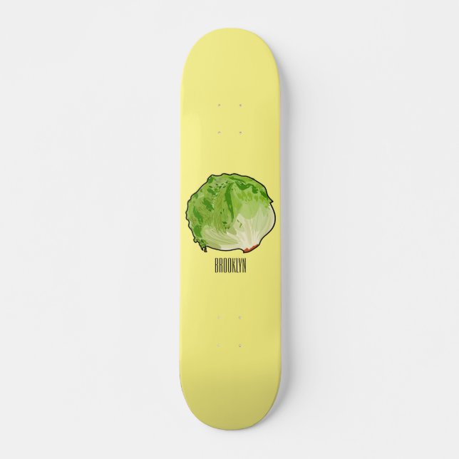 Skateboard Ilustracion personalizado Lettuce (Anverso )