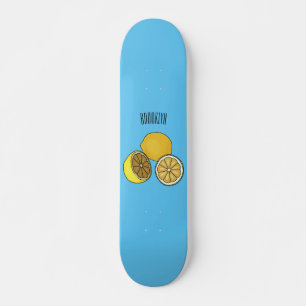 Skateboard Ilustracion personalizado limón
