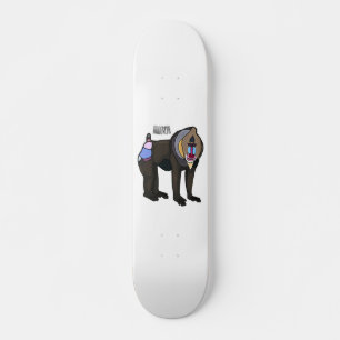 Skateboard Ilustracion personalizado Mandrill