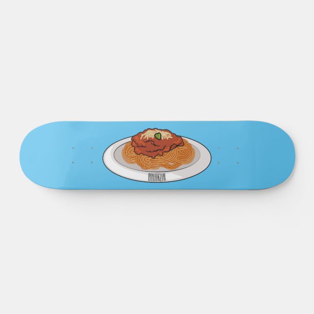 Skateboard Ilustracion personalizado Spaghetti (Horz)
