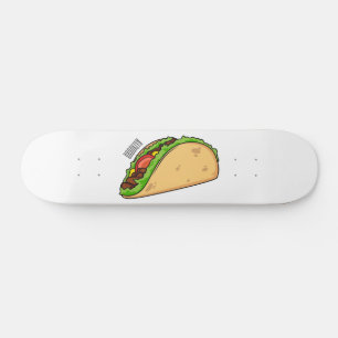 Skateboard Ilustracion personalizado Taco