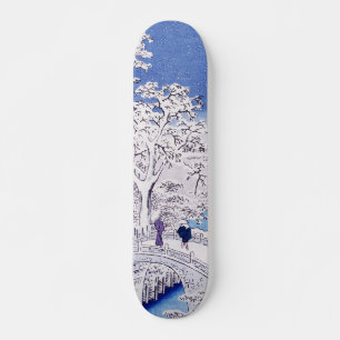 Skateboard Imagen en el puente de Utagawa Hiroshige