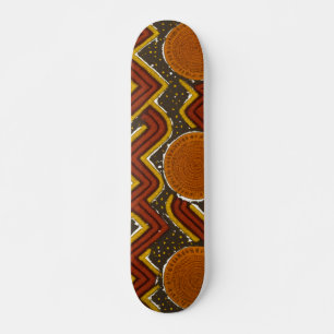 Skateboard Impresión africana en negrita