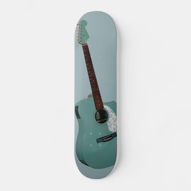 Skateboard Impresión artística de guitarra (Anverso)