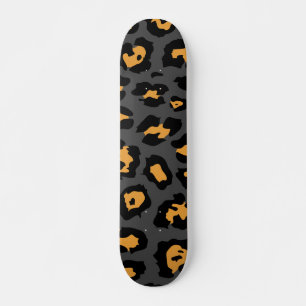 Skateboard Impresión Cute Leopard