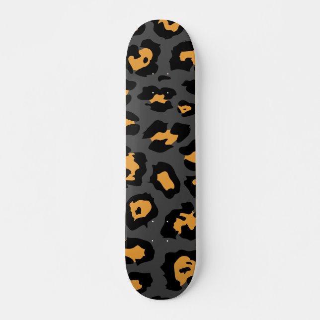 Skateboard Impresión Cute Leopard (Anverso )