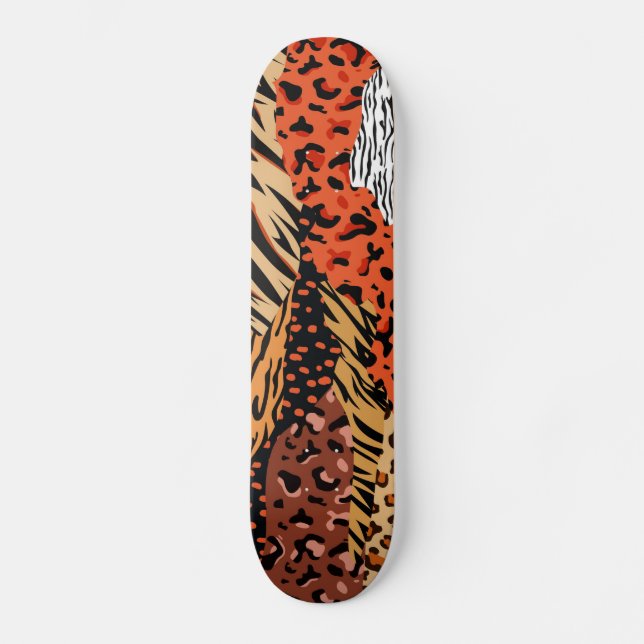 Skateboard Impresión de animales (Anverso)