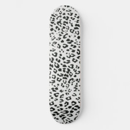 Skateboard Impresión de animales blancos negros estésicos