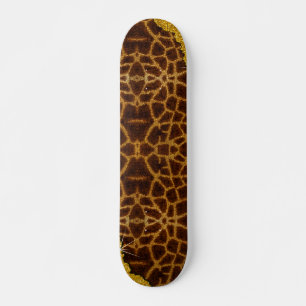 Skateboard Impresión de animales de la jirafa de cuero de bon