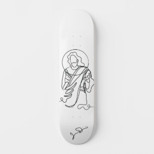 Skateboard Impresión de arte en línea de Jesús