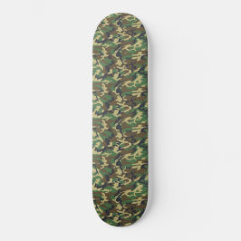 Skateboard Impresión de camo militar de Woodland